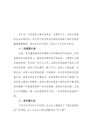 关于2023纪检监察干部队伍教育整顿的心得体会2篇样本.docx