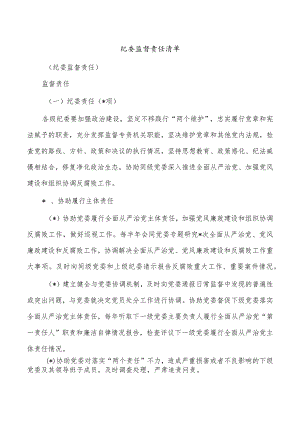 纪委监督责任清单.docx