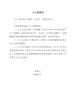 个人承诺书.docx