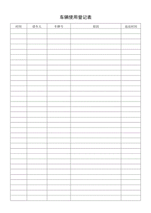 车辆使用登记表.docx