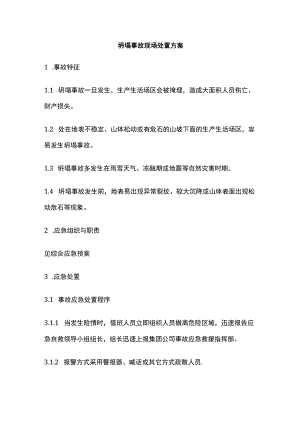 坍塌事故现场处置方案全.docx