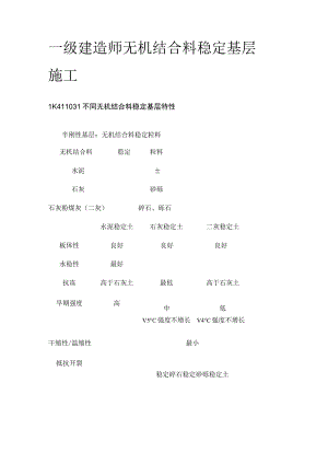 一级建造师 无机结合料稳定基层施工全.docx
