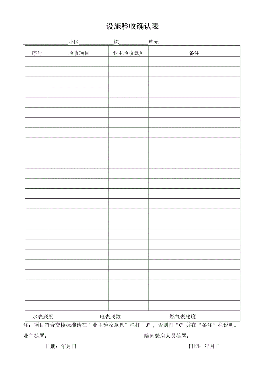 设施验收确认表.docx_第1页