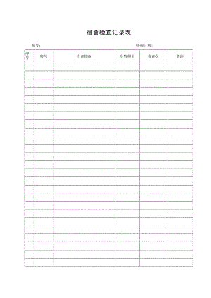 宿舍检查记录表.docx