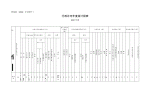 黄综执〔2022〕3号行政许可年度统计报表.docx