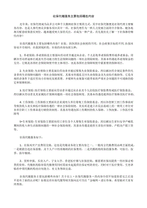 社保代缴服务主要包括哪些内容.docx