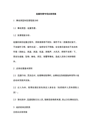起重伤害专项应急预案全.docx
