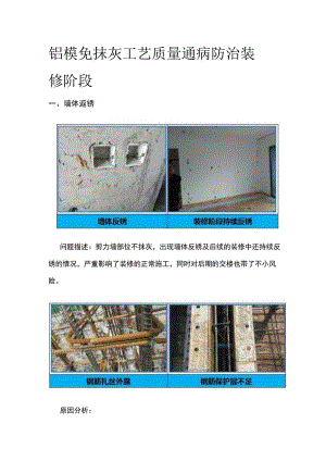 铝模免抹灰工艺质量通病防治 装修阶段全.docx