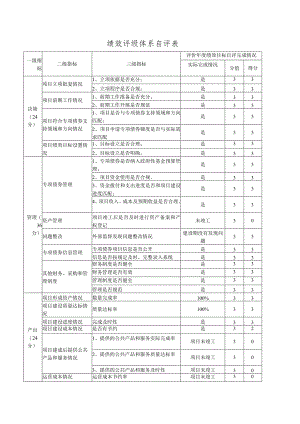 绩效评级体系自评表.docx