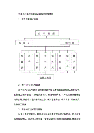 农田水利工程质量保证的技术保障措施.docx