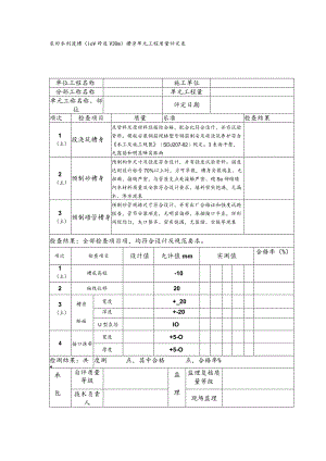 农田水利渡槽（10＜跨度＜30m）槽身单元工程质量评定表.docx