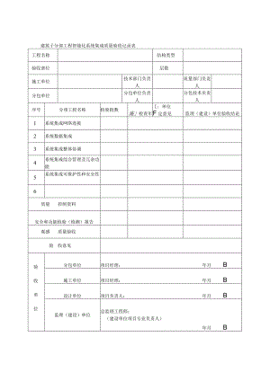 建筑子分部工程智能化系统集成质量验收记录表.docx