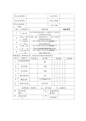 农田水利工程滴灌单元工程质量评定表.docx