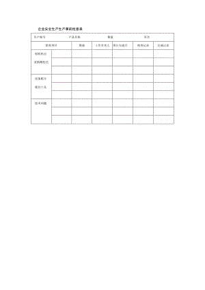 企业安全生产生产事前检查表.docx