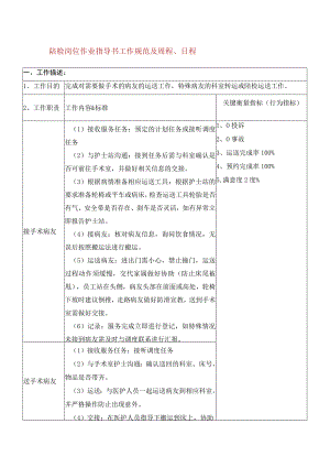 陪检岗位作业指导书工作规范及周程日程.docx