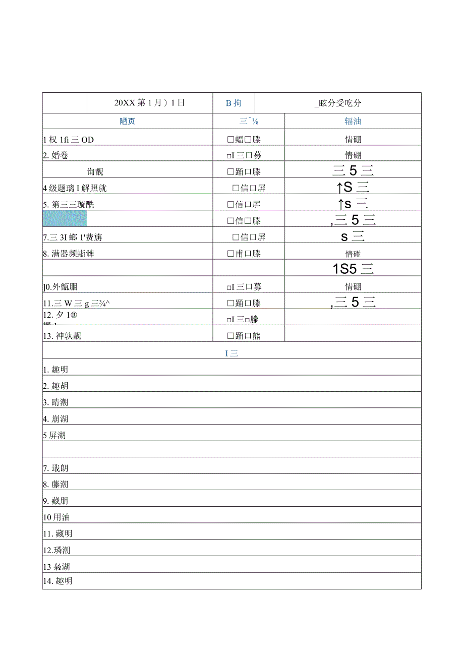 学校校区安全巡查记录表巡更记录表.docx_第1页
