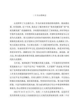 二十大心得体会(精选四篇集锦).docx