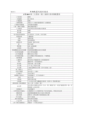 车辆配置及技术要求.docx
