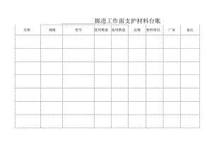 支护材料管理台账BZH.docx