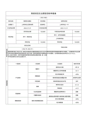 财政项目支出绩效目标申报表财政项目支出绩效目标申报表财政项目支出绩效目标申报表.docx