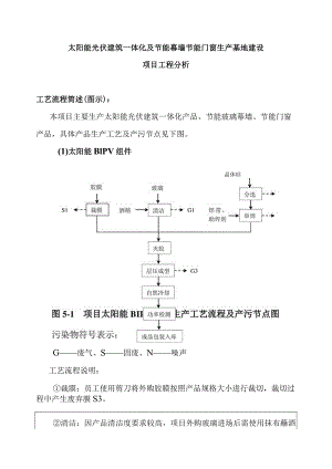 太阳能光伏建筑一体化及节能幕墙节能门窗生产基地建设项目工程分析.docx