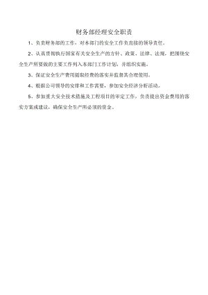 财务部经理安全职责.docx