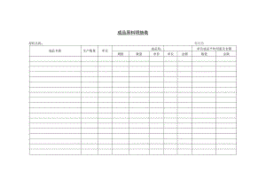 成品原料明细表参考范本.docx