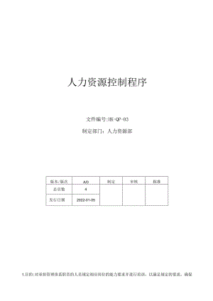 人力资源控制程序.docx