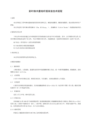 彩叶梾木露地扦插育苗技术规程.docx