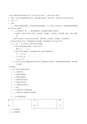 体系文件格式及书写规定.docx