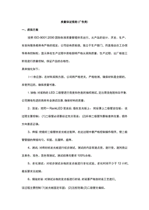 质量保证措施（广告类）.docx
