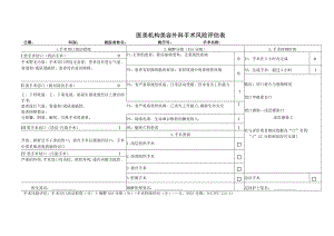 医美机构美容外科手术风险评估表1-1-5.docx