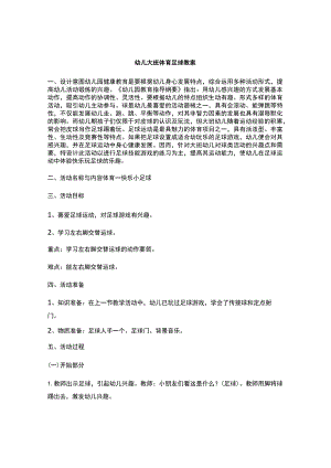 幼儿大班体育足球教案.docx