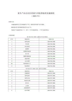 童车产品自治区质量监督抽查实施细则.docx