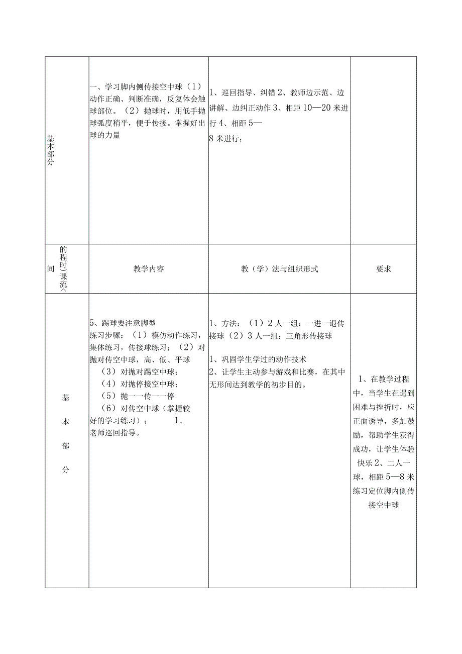 八年级足球接空中球及地滚球教案.docx_第2页