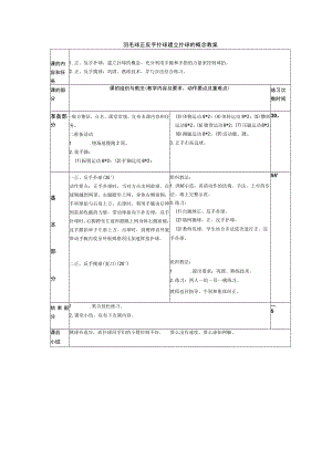 羽毛球正反手扑球建立扑球的概念教案.docx