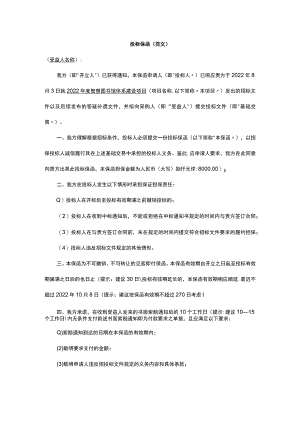 投标保函（范文）.docx
