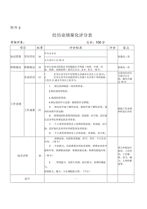 经历业绩量化评分表.docx