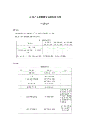 产品质量监督抽查实施细则——针织内衣.docx