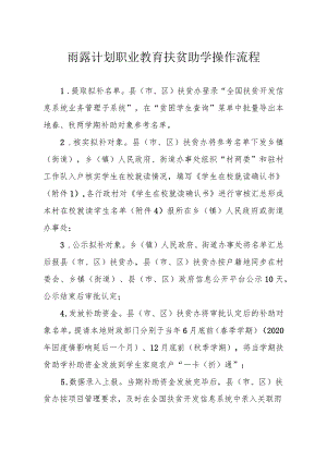 雨露计划职业教育扶贫助学操作流程.docx
