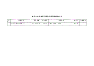 食品安全标准跟踪评价项目服务机构信息.docx