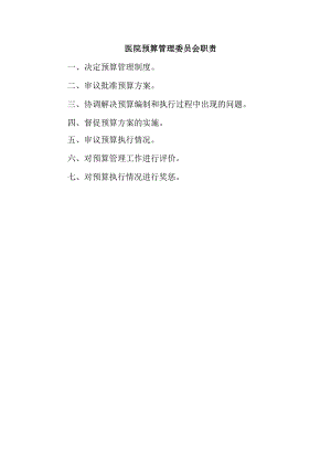 医院预算管理委员会职责.docx
