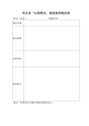 西乡县“以案释法”典型案例报送表.docx