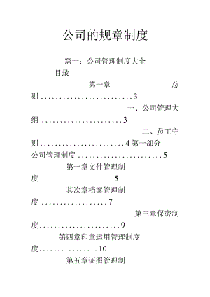 公司的规章制度.docx