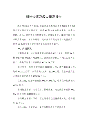 2023年洪涝灾害及救灾情况报告.docx