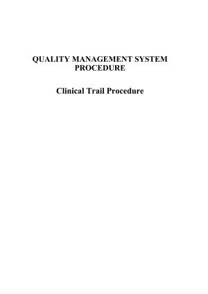 Clinical Trail Procedure （英文版）临床评估控制程序.docx