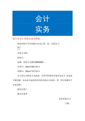 银行承兑汇票情况说明模板.docx
