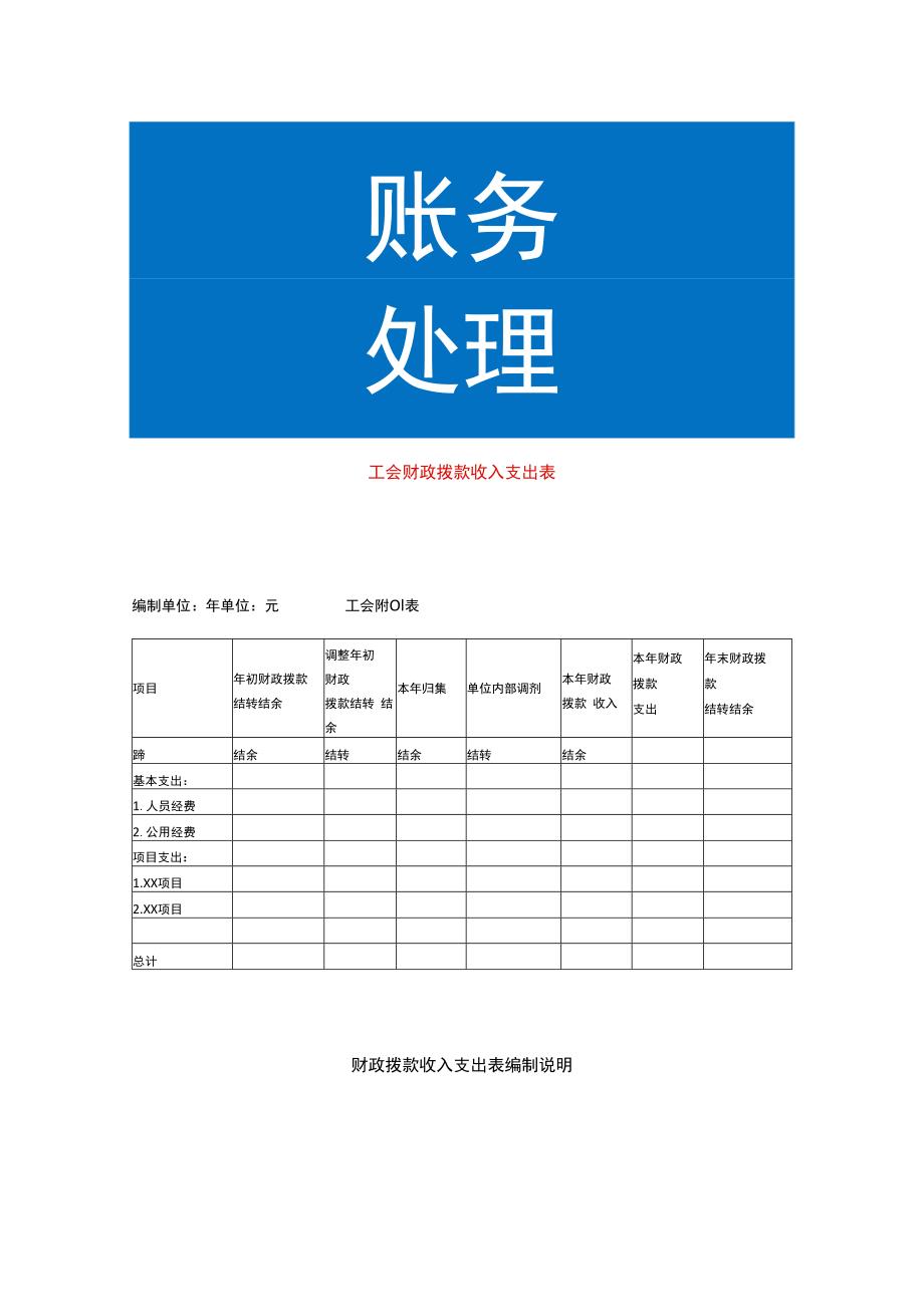 工会财政拨款收入支出表.docx_第1页