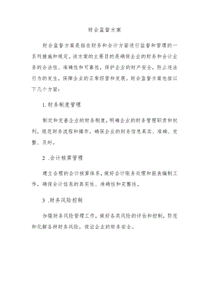 财会监督方案.docx