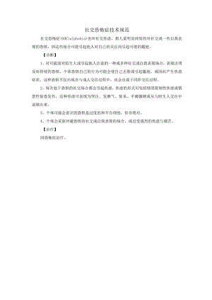 社交恐怖症技术规范.docx